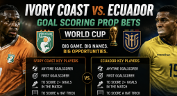 First, Anytime Goalscorer Côte d'Ivoire vs. Ecuador: Jordy Caicedo, Enner Valencia, Elye Wahi