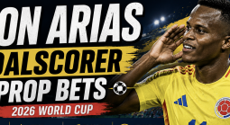 First, Anytime Goal Scorer Prop Bet Payout Odds - Colombia v DR Congo: Jhon Arias, Yoane Wissa, Cedric Bakambu
