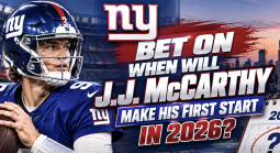 Bet on When Will J.J. McCarthy Make His First Start in 2026