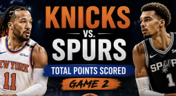NBA Finals Knicks vs. Spurs Game 2 Total Points Scored Prop Bet
