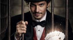 Magician behind bars
