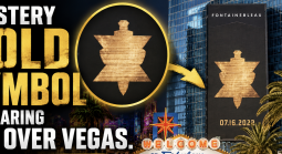 Everybody in Vegas is Asking: 'What on Earth is That Mystery 07.16.2026 Gold Emblem All Over the City?"