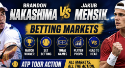 Brandon Nakashima v Jakub Mensik Betting Markets - ATP Washington D.C. 2026