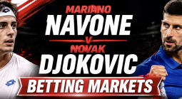 Mariano Navone v Novak Djokovic Betting Markets - US Open 2026 - 30 August 