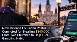New Orleans Louisiana Pastor Convicted for Stealling $340,000 From Two Churches to Help Fuel Gambling Habit
