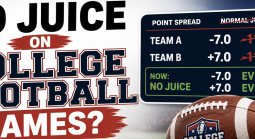 Where Can I Find No Juice Lines (+100) on College Football Games?