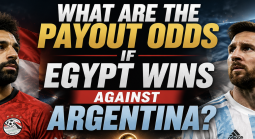 Argentina is a big -800 favorite today with Egypt promising a payout of US$530 for every US$100 bet.