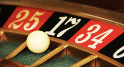 roulette wheel with ball