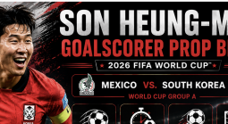 First, Anytime Goal Scorer Prop Bet Payout Odds - South Africa v South Korea: Son Heung-Min, Lee Kang-In, Hwang Hee-Chan