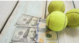 Tennis balls and money