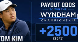 Tom Kim Payout Odds to Win the Wyndam Championship