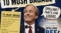 Ken Paxton in a faux spelling bee