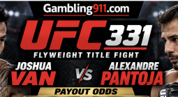 UFC 331 Joshua Van v Alexandre Pantoja Payout Odds