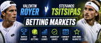 Valentin Royer v Stefanos Tsitsipas Betting Markets ATP Cincinnati 2026