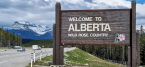 Welcome to Alberta sign