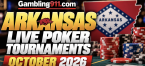 Arkansas Live Poker Tournaments October 2026
