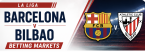 Barcelona v Bilbao Betting Odds - La Liga 27 August