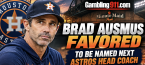 Brad Ausmus Next Houston Astros Manager Payout Odds at $250 for Every $100 Bet