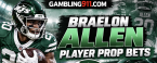 Jets vs. Patriots Total Rushing Yards Prop Bets: Braelon Allen, Rhamondre Stevenson