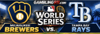Milwaukee Brewers vs. Tampa Bay Rays World Series Pays $70K