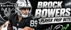 Las Vegas Raiders vs. New England Patriots Total Receiving Yards Prop Bets: Brock Bowers