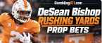 Alabama vs Tennessee Total Rushing Yards Prop Bet Payouts: DeSean Bishop