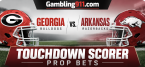 Georgia vs. Arkansas Touchdown Scorer Prop Bets: Nate Frazier, Chauncey Bowens, Gunner Stockton