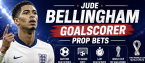 First, Anytime Goal Scorer Prop Bet Payout Odds - Norway vs. England: Jude Bellingham, Marcus Rashford, Anthony Gordon