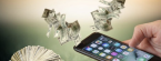 Money coming out of iPhone