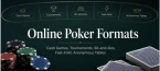 Online poker formats