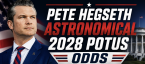 Pete Hegseth Pays Out $15,000 on a $100 Bet for 2028 U.S. Election Odds