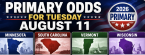 Minnesota, South Carolina, Vermont, Wisconsin Primary Odds for Tuesday August 11