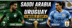 Anytime Goal Scorer Prop Bet Payouts: Saudi Arabia v Uruguay: Agustin Canobbio, Brian Rodriguez, Rodrigo Zalazar