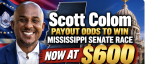 Scott Colom Payout Odds to Win Mississippi Senate Race Now at $600