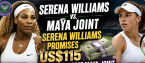 Serena Williams Prop Bets, Betting Markets, Payout Odds vs. Maya Joint - Wimbledon 2026 