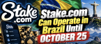 Betting on Stake in Brazil Resumes as Gambling Firm Wins Legal Battle....for Now