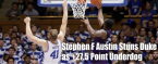 Stephen F. Austin Stuns Duke as +27.5 Dog