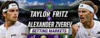 2026 Wimbledon Betting Markets: Taylor Fritz v Alexander Zverev 