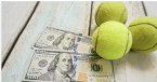 Tennis balls and money