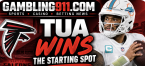 Atlanta Falcons 2026 Win Total Still 5.5 as Team Announces Tua Tagovailoa as Starting Quarterback