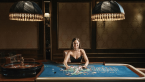 woman at blackjack table